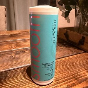 Keragen smooth keratin+ collagen formal free treatment with Lacioxin 16 fl oz